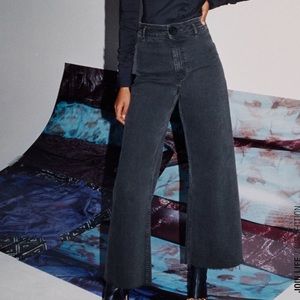 zara premium marine straight jeans